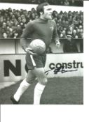 Football Ron Chopper Harris 10x8 Signed B/W Photo Pictured Running Out For Chelsea. Good