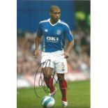 Football Glen Johnson 10x8 signed colour photo pictured in action for Portsmouth. Good Condition.