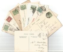 8 franked postcards 1910-1935. Includes Bristol, Oxford, Southampton and more. Good condition. We