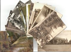 27 mint postcards 1910/1935. Features Salisbury, Battle Abbey, Weston super mare, Canterbury, Oxford