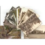 27 mint postcards 1910/1935. Features Salisbury, Battle Abbey, Weston super mare, Canterbury, Oxford