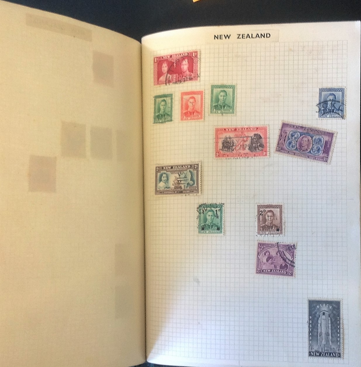 British commonwealth stamp collection in album. 24 pages. Includes Ceylon, India and New Zealand. - Image 3 of 5