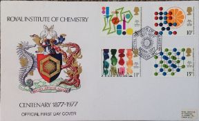 Royal Institute of Chemistry 1877-1977 FDC. 29/3/1977 London WC1 postmark. Good condition. We