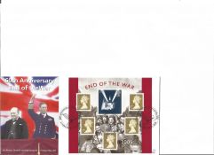 60th anniversary End of the War cover. Good condition. We combine postage on multiple winning lots
