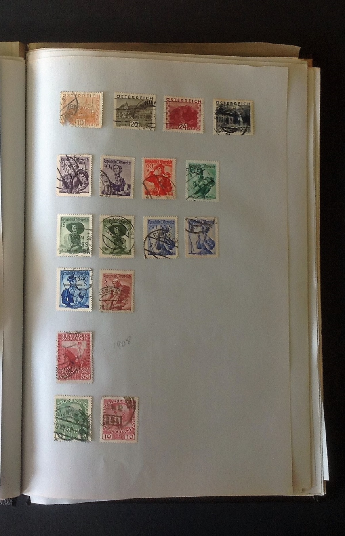 European stamp collection in album on 50 pages. Includes Austria, Belgium, Denmark, Finland. Good - Image 3 of 6