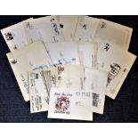 FDC collection includes 13 large covers dating 70s and 80s subjects include The Centenary of Wild