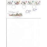 George Cole signed 1993 Christmas FDC. Good condition. We combine postage on multiple winning lots