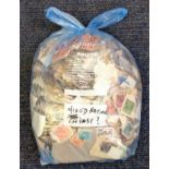 Far East stamp collection glory bag hundreds of stamps used cleaned mostly 1930s, 40s and 50s