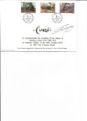 Carol Cuneo signed 2004 unveiling of the Terence Cuneo Statute at Waterloo Station FDC. Good