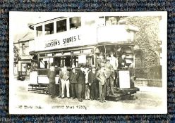 Barnsley last tram 31/8/1930 mint postcard. Good condition. We combine postage on multiple winning