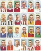 Cigarette card collection. Approx 100 cards. Mostly pre 1940. Footballers ABC. English on back rub