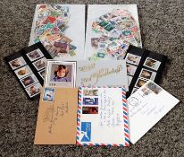 Glory bag. Include souvenir album Princess Diana 21st birthday. 16 mint stamps for Diana 21st
