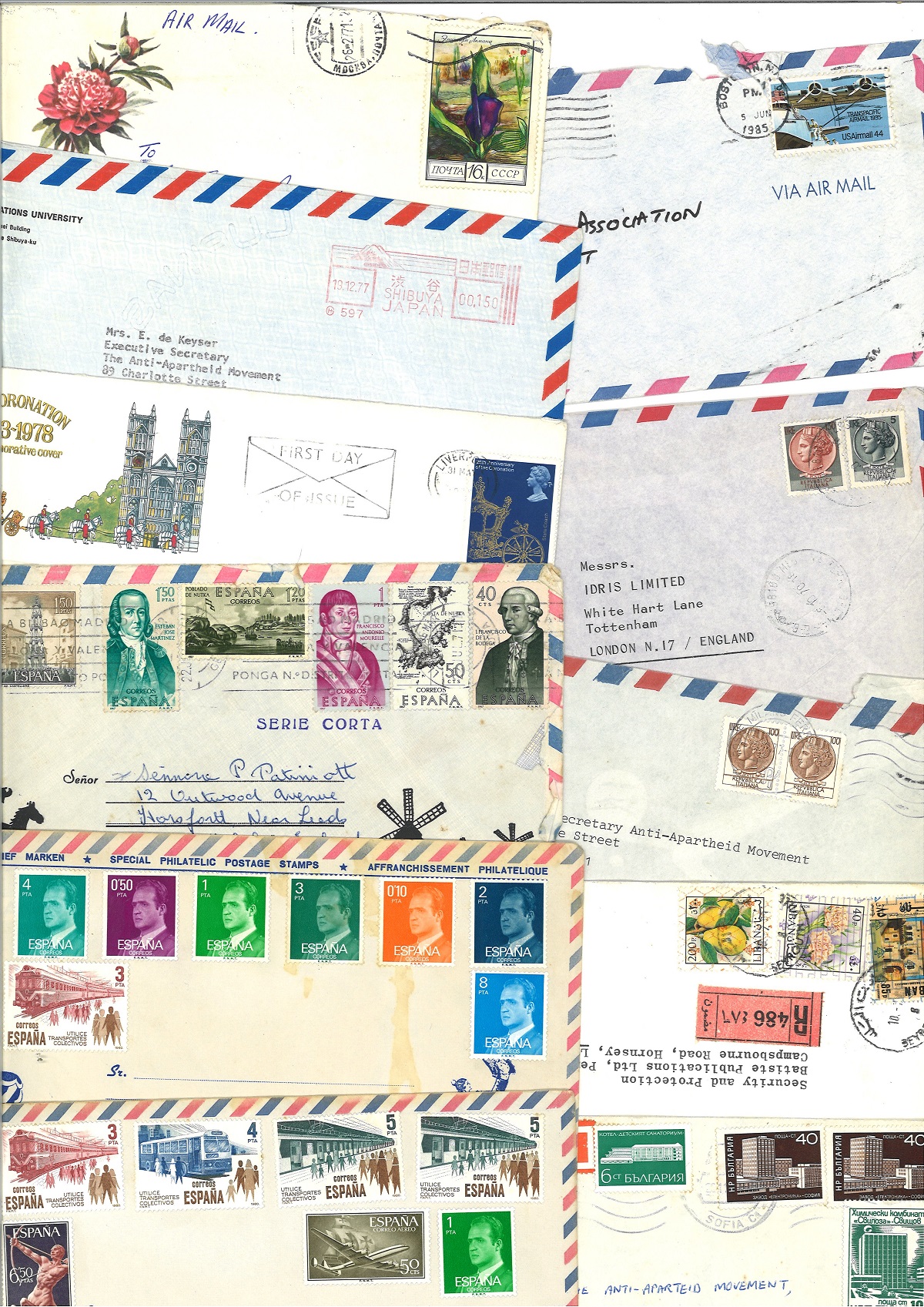Assorted cover collection. 48 covers. Ranging from BCW, GB and foreign. Assorted typed and - Image 2 of 3