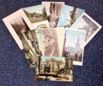 10 franked postcards 1910/1935. Features Birmingham, Morecambe, Lowestoft. Good condition. We