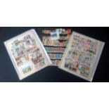 World stamp collection on 6 stocksheets. Mint and used. Good condition. We combine postage on