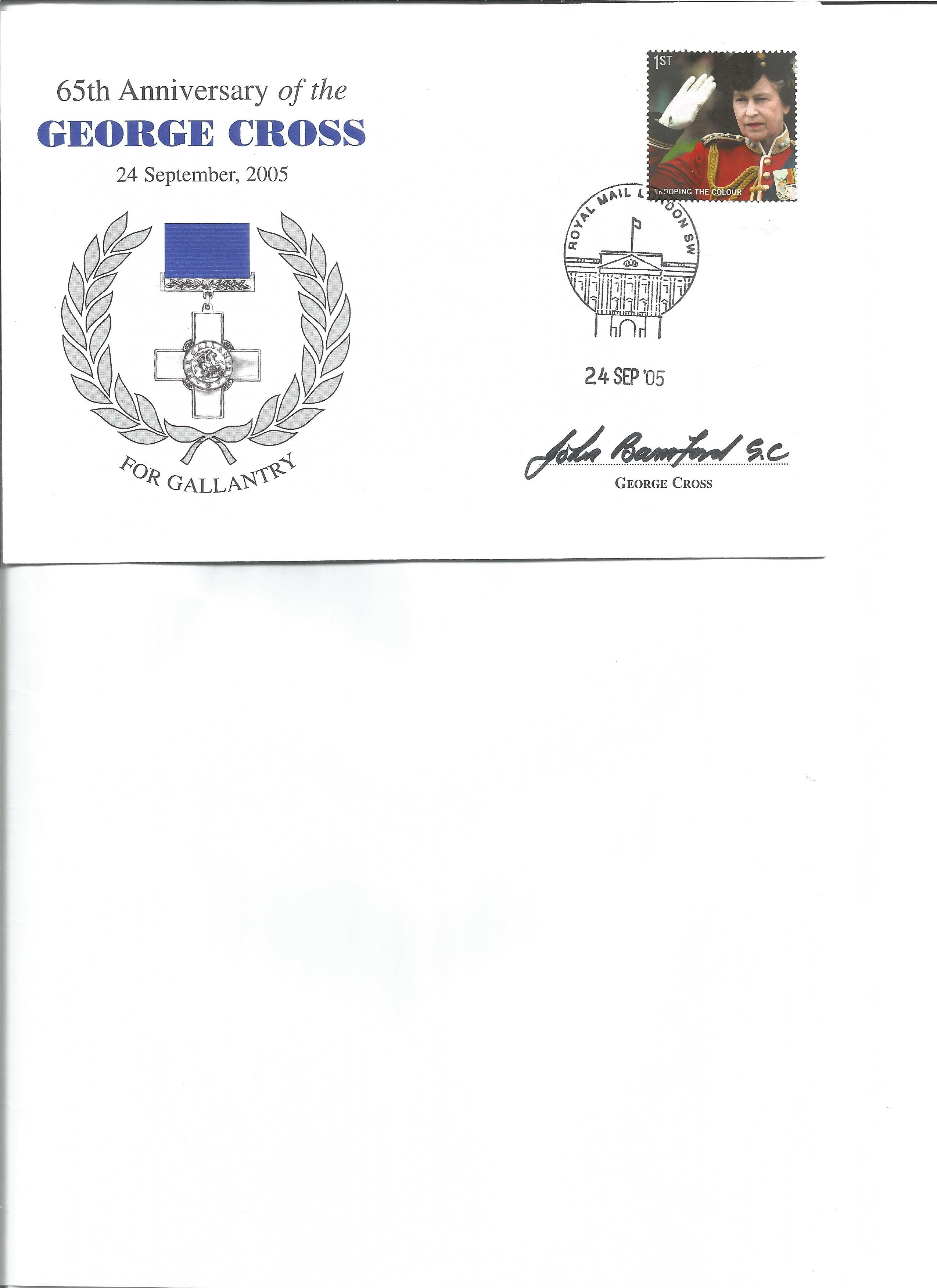 John Bamford GC signed cover. Good condition. We combine postage on multiple winning lots and can