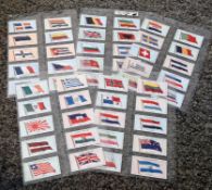 John Player cigarette card collection. Set of 50 Flags of the league of nations. 1928. Good