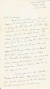 Letter dated 19/7/45 signed Florence Petrone and covering envelope from Florence Petrone 20/7/45 and