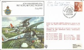 Pete Ayerst DFC signed RAF FF19 First Flight cover. 60th Anniversary of the First Royal Air Force
