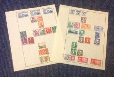 Switzerland stamp collection 2 sheets used dated 1936/1941. Good condition. We combine postage on