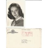 Elizabeth Taylor PRINTED signed photo and envelope from MGM 1947. Good condition. We combine postage