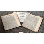 Old newspaper collection. 3 included. The Times Weekly edition 3/7/1891, The Times 13/8/1889 and The