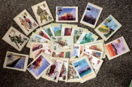 GB PHQ card collection. 50 items, Some duplication. All franked with stamps and postmarks. 1983/