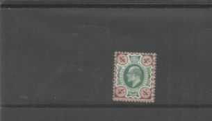 GB unmounted mint 1902 SG238 4d green and brown stamp. Cat value £40. Good condition. We combine