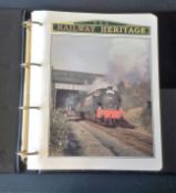 Railway Heritage - Westminster stamp album. Contains 12 pre-printed pages, and 50 unmounted mint