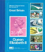 Great Britain stamp album 1953/1977. 40 pages of stamps. Good condition. We combine postage on