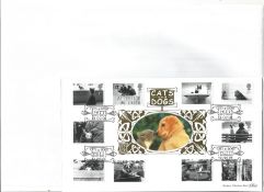 Cats and Dogs FDC. Hastings 13/2/01 postmark. Good condition. We combine postage on multiple winning
