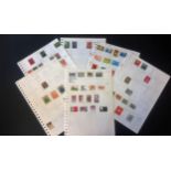 European stamp collection on 6 stocksheets. Mint and used.