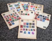 Germany and Austria stamp collection on 17 loose album pages. Good condition. We combine postage