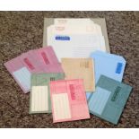 Airmail collection. Includes unused forces air letters and various airmail stickers. Good condition.