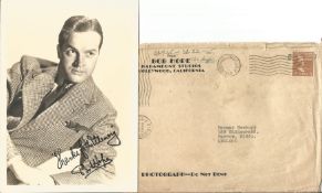 Bob Hope PRINTED signed photo and envelope 1945. Good condition. We combine postage on multiple