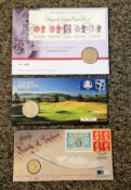 PNC collection. 3 in total. Includes 300 years of Bank of England, The 2014 Ryder Cup and HM Queen