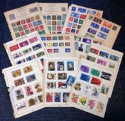 GB and Ireland stamp collection on 19 loose album pages. Quite a bit of old material. Good