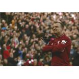 Football Xherdan Shaqiri signed 12x8 colour photo pictured celebrating while playing for