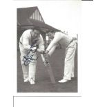 Cricket Trevor Bailey signed 6x4 black and white post card photo. Good Condition. All autographed