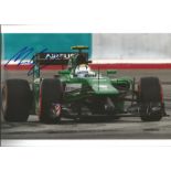 Motor Racing Marcus Ericsson signed 12x8 colour photo pictured driving for Caterham. Good Condition.