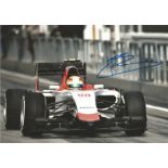 Motor Racing Roberto Merhi signed 12x8 colour photo pictured driving for Manor Marussia. Good