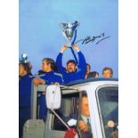 John Greig 1972, Football Autographed 16 X 12 Photo, A Superb Image Depicting The Rangers Captain