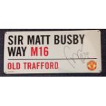 Football Marouane Fellaini signed Manchester United Sir Matt Busby Way M16 Old Trafford