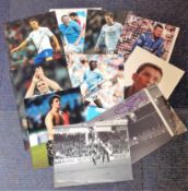 Football Collection 10 signed photos from household names that have played in Englands top