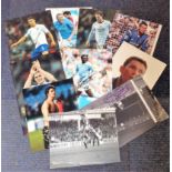 Football Collection 10 signed photos from household names that have played in Englands top