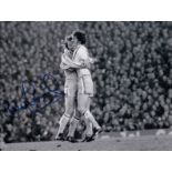 Tony Currie 1977, Football Autographed 8 X 6 Photo, A Superb Image Depicting Currie Celebrating With