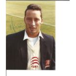 Cricket Nasser Hussain signed 6x4 colour photo. Good Condition. All autographed items are genuine