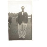 Cricket Reg Simpson signed 6x4 vintage black and white photo signature on front and reverse. Good
