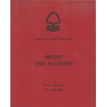 Football Nottingham Forest report and accounts booklet for the year ended 31st May 1981. Good