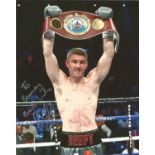 Boxing Liam Smith signed 10x8 colour photo dedicated. Liam Smith (born 27 July 1988) is a British